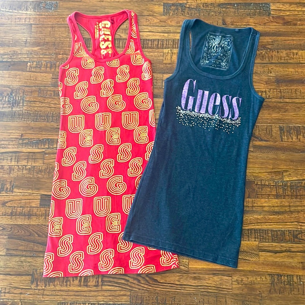 Set of Two Guess Tank Tops